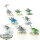 Lizardmen - 8 x Saurus Cavalry - teilweise bemalt
