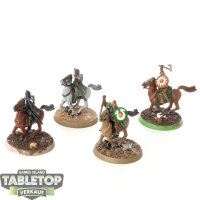 HdR Figuren - Gut - 4 x Riders Of Rohan - teilweise bemalt