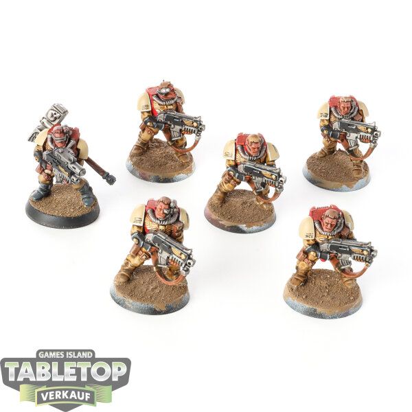 Space Marines - 6 Scouts klassisch - bemalt