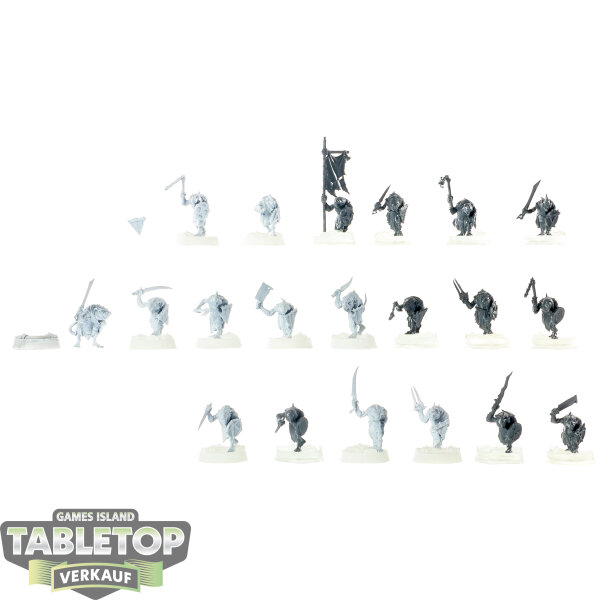 Skaven - 20x Clanrats klassisch - teilweise bemalt