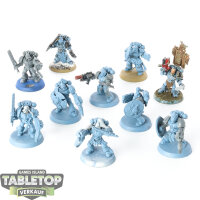 Space Wolves - 10 Grey Hunters - teilweise bemalt