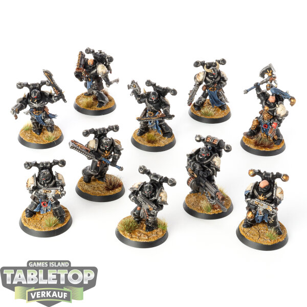 Chaos Space Marines - 10x Chaos Space Marines - bemalt