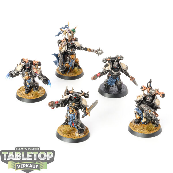 Chaos Space Marines - 5x Chosen - bemalt