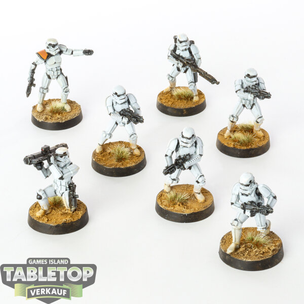 Galaktisches Imperium - 7x Stormtroopers - bemalt