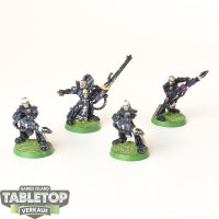 Craftworlds - 4x Dark Reapers klassisch 3rd Edition - bemalt