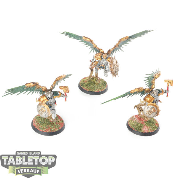 Stormcast Eternals - 3x Prosecutors with Celestial Hammers - bemalt