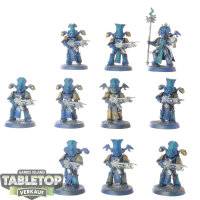 Thousand Sons - 10x Rubric Marines - teilweise bemalt