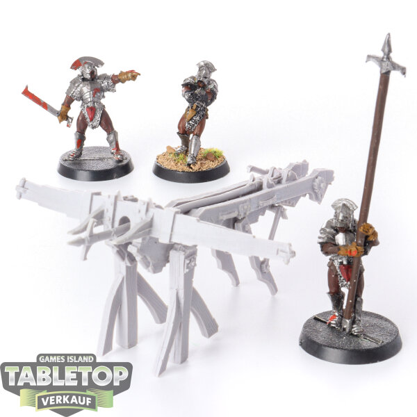 HdR Figuren - Böse - 3 Uruk-hai Siege Assault Ballista - teilweise bemalt