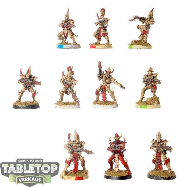 Drukhari - 10x Kabalite Warriors - bemalt