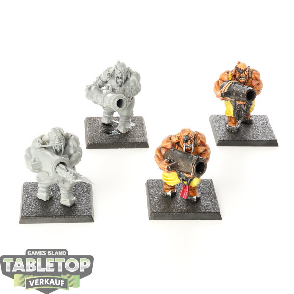 Ogre Kingdoms - 4 x Leadbelchers - teilweise bemalt