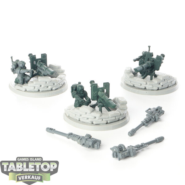 Astra Militarum - 3 x Heavy Weapon Squad klassisch - teilweise bemalt