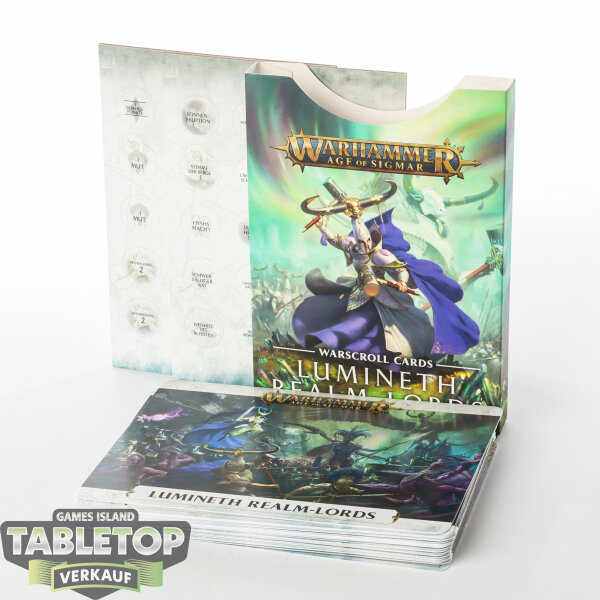 Lumineth Realm Lords - Warscroll Cards & Tokens 2nd Edition - Version 1 - deutsch