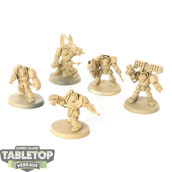 Dark Angels - 5x Deathwing Terminator Squad - klassisch - grundiert