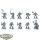 Space Wolves - 10 x Grey Hunters - teilweise bemalt