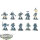 Space Wolves - 10 x Grey Hunters - teilweise bemalt