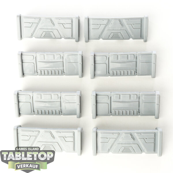 Gelände - 8 x Barricades Pack - unbemalt