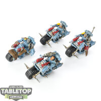 Space Wolves - 4x Biker (Classic) - bemalt