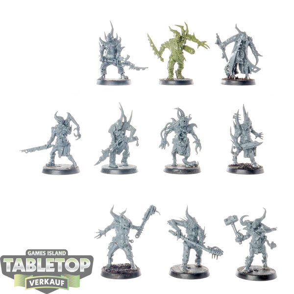 Death Guard - 10x Poxwalkers - unbemalt
