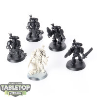 Deathwatch - 5 x Veterans - teilweise bemalt