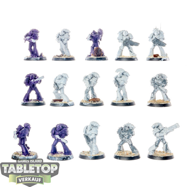 Horus Heresy - 15x Legion MKVI Tactical Squad with Special Weapons - teilweise bemalt