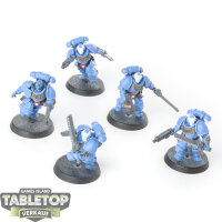 Space Marines - 5x Assault Intercessors - teilweise bemalt