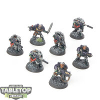 Space Marines - 7x Scouts klassisch - bemalt