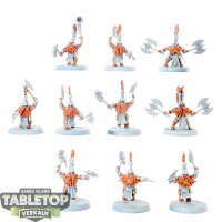 Fyreslayers - 10x Vulkite Berzerkers - teilweise bemalt