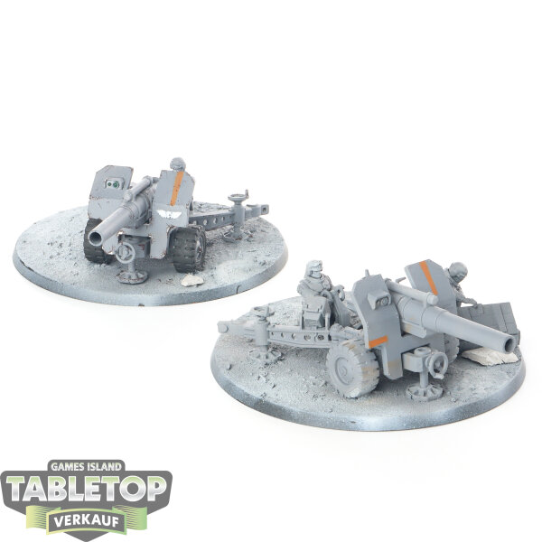 Astra Militarum - 2x Field Ordnance Battery - teilweise bemalt