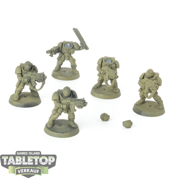 Space Marines - 5x Scouts klassisch - grundiert