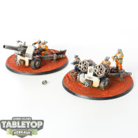 Astra Militarum - 2 x Field Ordnance Battery - bemalt