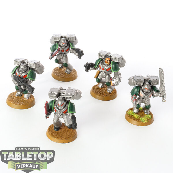 Dark Angels - 5 x Assault Squad klassisch - bemalt