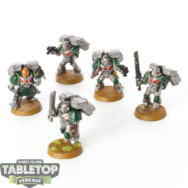 Dark Angels - 5 x Assault Squad klassisch - bemalt