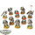 Dark Angels - 10  x Tactical Squad klassisch - bemalt
