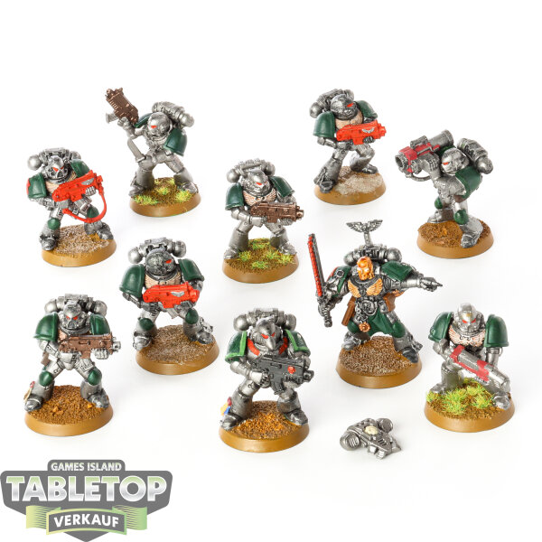 Dark Angels - 10  x Tactical Squad klassisch - bemalt