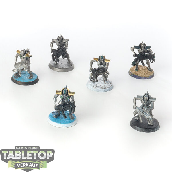 Necrons - 6 Immortals - teilweise bemalt