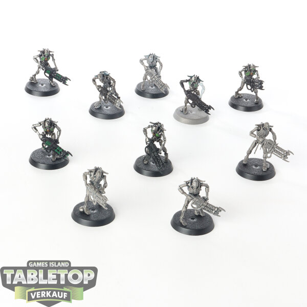 Necrons - 10 Warriors - teilweise bemalt