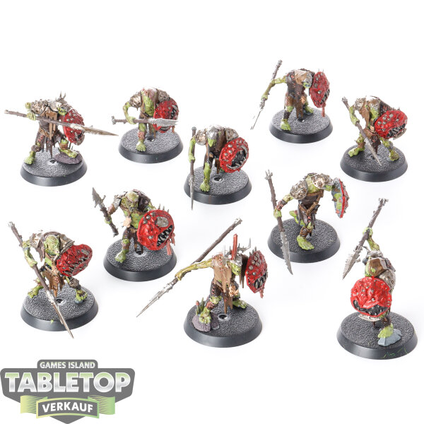 Orruk Warclans - 10 x Gutrippaz - bemalt