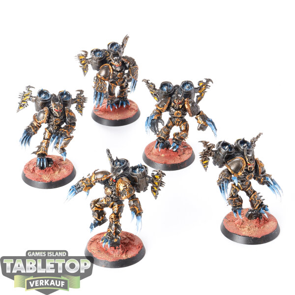 Chaos Space Marines - 5 x Warp Talons - bemalt