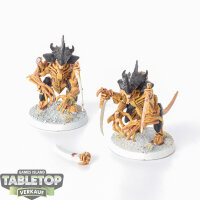 Tyraniden - 2 x Tyranid Warriors - teilweise bemalt