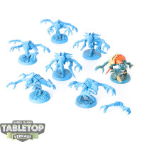 Tyraniden - 7 x Genestealers klassisch - teilweise bemalt