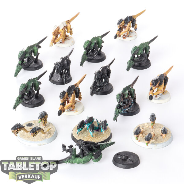 Tyraniden - 12 x Termagants klassisch - teilweise bemalt