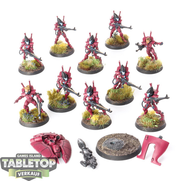 Craftworlds - 10 x Guardian Defenders - bemalt