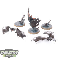 Soulblight Gravelords - 3 x Fell Bats - bemalt