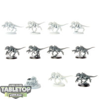 Tyraniden - 10x Termagants - teilweise bemalt