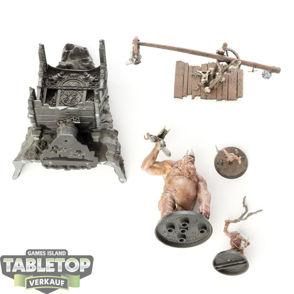 Der Hobbit Figuren - Böse - Goblin King & Retinue - teilweise bemalt