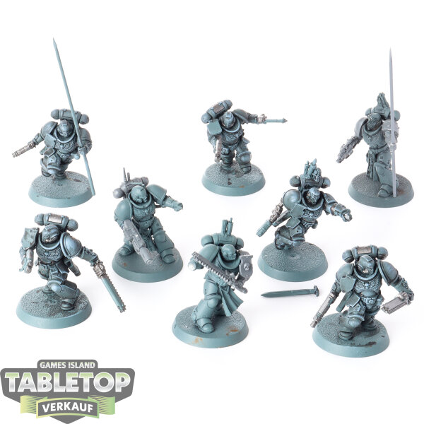 Space Marines - 8x Intercessors - teilweise bemalt