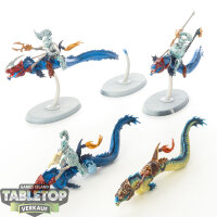 Idoneth Deepkin - 3 x Akhelian Morrsarr Guard - teilweise...