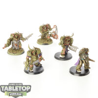 Death Guard - 5 x Blightlord Terminators - bemalt