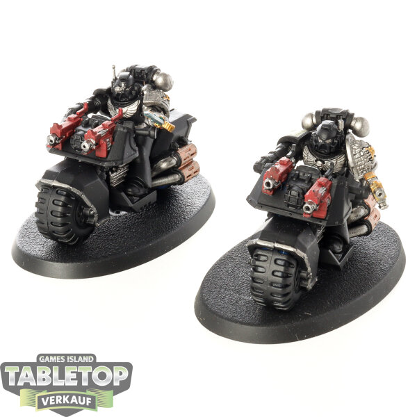 Deathwatch - 2 x Space Marine Bike Squad - bemalt