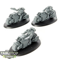 Space Marines - 3 x Outriders - unbemalt